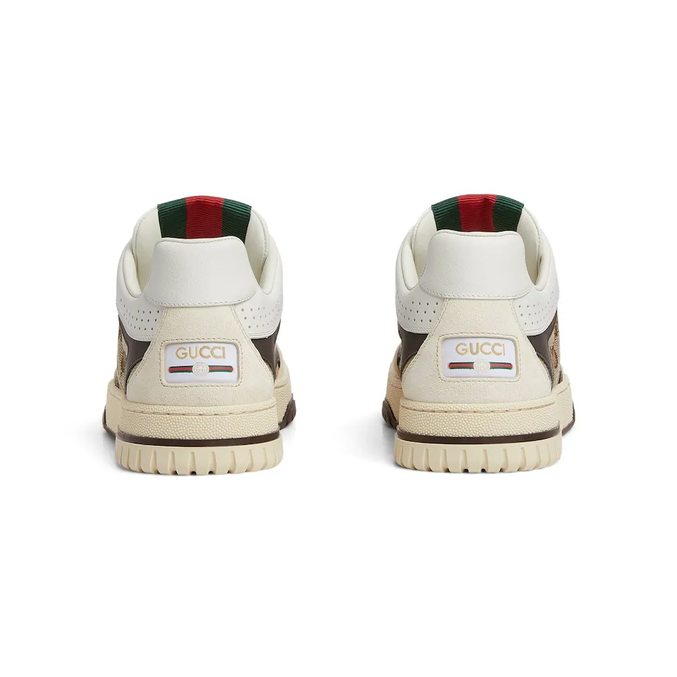 p480 Men's Men's Shoes Gucc*Gucci Re-Web series👫Couple's webbed leather sneakers, as the first sneakers created by Sabato De Sarno for Gucci, the Re-Web series reinterprets the brand's classic stripes, and sets off the modern silhouette design with bold and unique details. This shoe is crafted from iconic classic GG canvas and white leather. This new sneaker is ingeniously decorated with many of the brand's classic details, and is equipped with a bright red and green webbing tongue, which will make people fall in love at first sight. Yuan Size: Female 35-40 Male 39-44 (can be customized to 45, 46